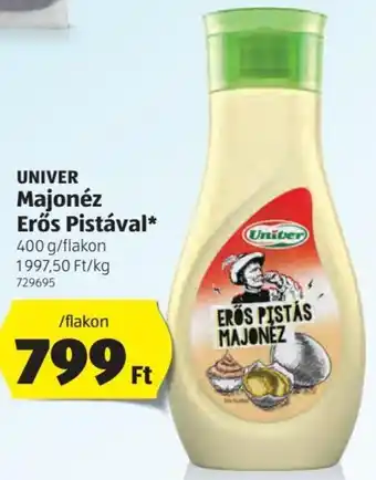 Univer majonéz erős pistával 400 g