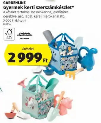 ALDI Gardenline gyermek kerti szerszámkészlet ajánlat