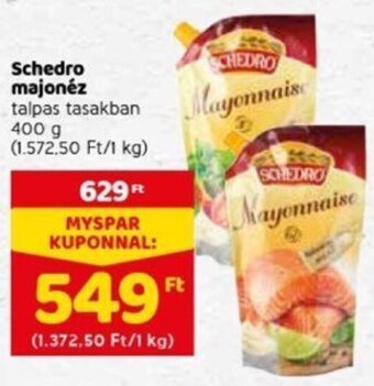 Spar Schedro majonéz 400g ajánlat