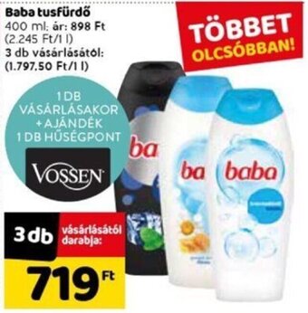 Spar Baba tusfürdő 400 ml ajánlat