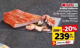 Spar Spar erdélyi szalonna 10 dkg ajánlat