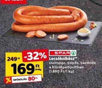 Spar Spar lecsókolbász 10 dkg ajánlat