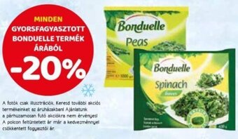 Spar minden gyorsfagyasztott Bonduelle termék árából ajánlat