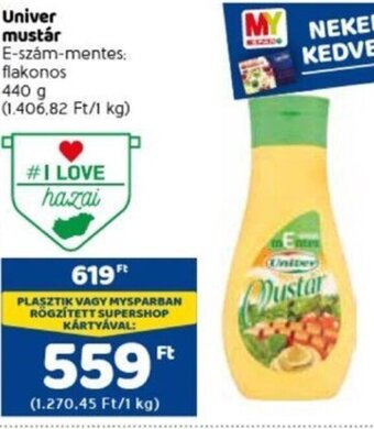 Spar Univer mustár 440 g ajánlat