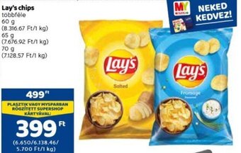 Spar Lay's chips 60 / 70 g ajánlat