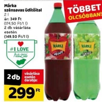 Spar Márka Szénsavas üdítőital 2 l ajánlat