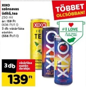 Spar Xixo Szénsavas üdítő, tea 250 ml ajánlat