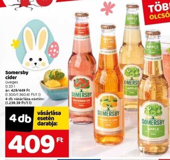 Spar Somersby cider 0,33 l ajánlat