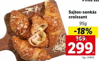 Lidl Sajtos-sonkás croissant 95 g ajánlat
