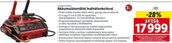 Lidl Ultimate Speed akkumulátortöltő indítófunkcióval 1 db ajánlat