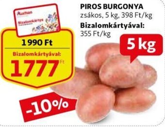 Auchan Piros burgonya 5 kg ajánlat