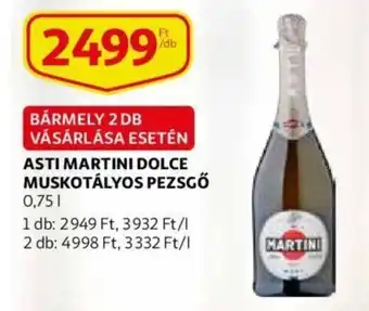Auchan Asti Martini dolce muskootályos pezsgő 0,75 l ajánlat