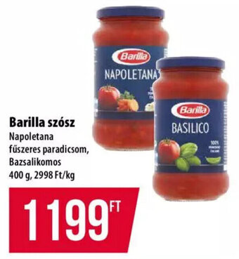 Coop Barilla szósz 400 g ajánlat