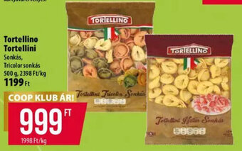Coop Tortellino tortellini 500 g ajánlat