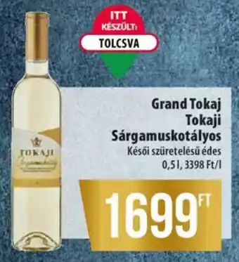 Coop Grand Tokaj tokaji sárgamuskotályos 0,5 l ajánlat