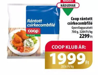 Coop Coop rántott csirkecombfilé 700 g ajánlat