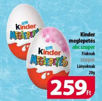 Coop Kinder meglepetés 20 g ajánlat