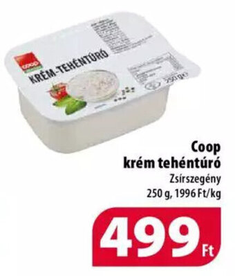 Coop Coop krém tehéntúró 250 g ajánlat