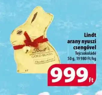 Coop Lindt Arany nyuszi csengővel 50 g ajánlat