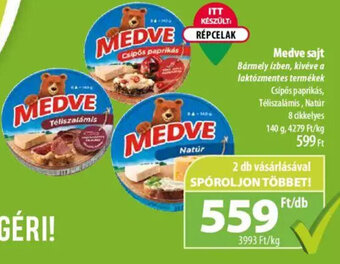 Coop Medve sajt 140 g ajánlat