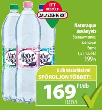 Coop Naturaqua ásványvíz 1,5 l ajánlat