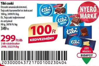 Coop Tibi csoki 100 g ajánlat