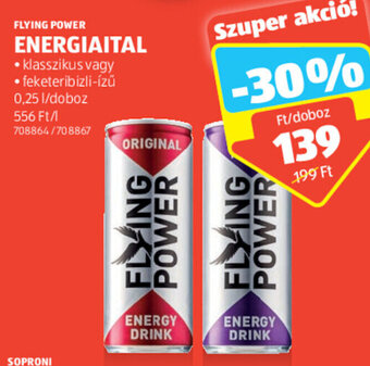 ALDI Flying Power energiaital 0,25 l ajánlat