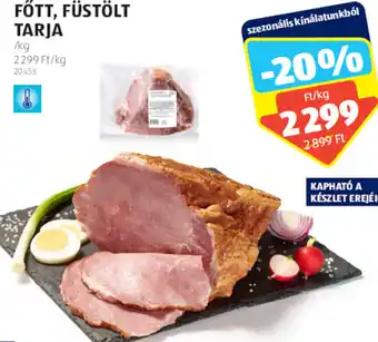 ALDI Főtt, füstölt tarja 1 kg ajánlat
