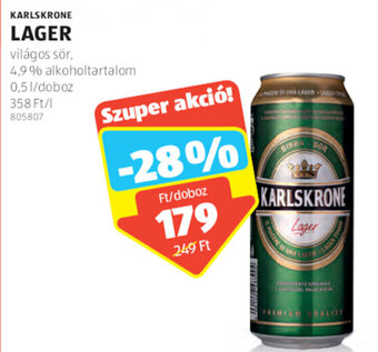 ALDI Karlskrone lager 0,5 l ajánlat