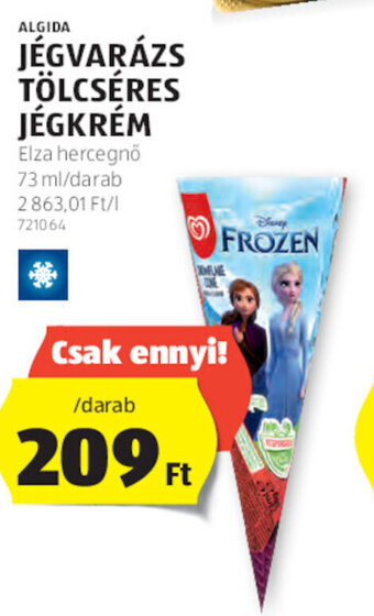 ALDI Algida jégvarázs tölcséres jégkrém 73 ml ajánlat