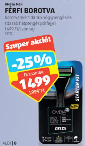 ALDI Ombia Men férfi borotva 1 db ajánlat
