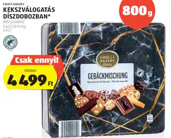 ALDI Finest Bakery kekszválogatás díszdobozban 800 g ajánlat