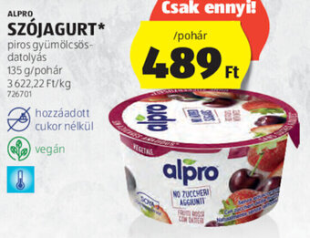 ALDI Alpro szójagurt 135 g ajánlat