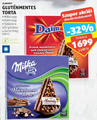 Almondy gluténmentes torta 400 g