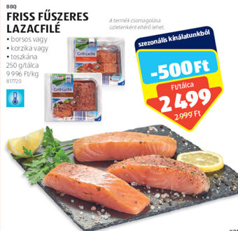 ALDI Bbq friss fűszeres lazacfilé 250 g ajánlat