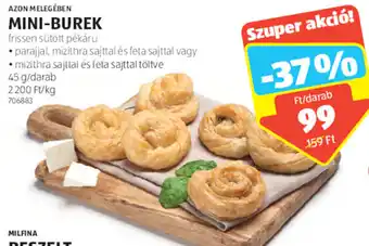 ALDI Azon Melegében Mini-burek 45g ajánlat