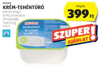 ALDI Milsani krém-tehéntúró 250 g ajánlat