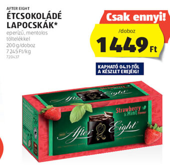 ALDI After Eight étcsokoládé lapocskák 200 g ajánlat
