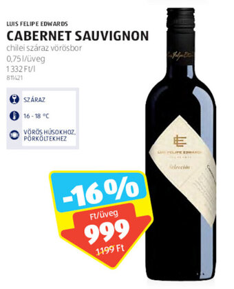 Luis Felipe Edwards cabernet sauvignon 0,75 l