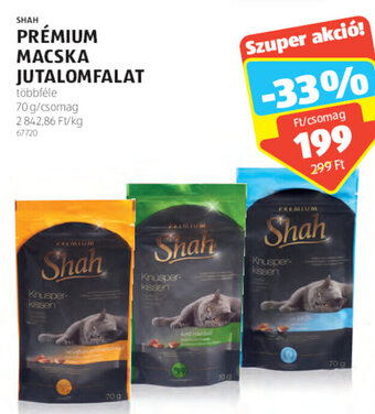 ALDI Shah Prémium macska jutalomfalat 70 g ajánlat