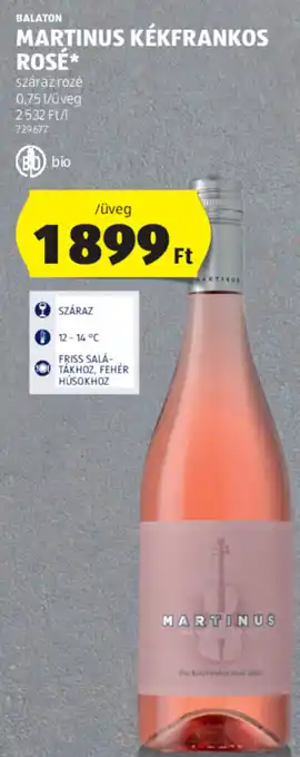 ALDI Balaton martinus kékfrankos rosé 0,75 l ajánlat