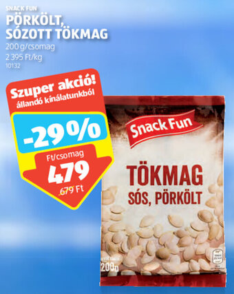 ALDI Snack Fun pörkölt, sózott tökmag 200 g ajánlat
