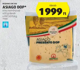 ALDI Regione Che Vai asiago dop 400 g ajánlat