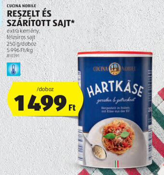 ALDI Cucina Nobile reszelt és szárított sajt 250 g ajánlat