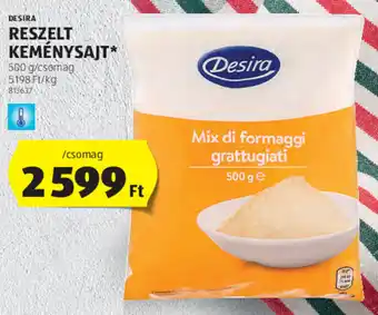 Desira reszelt keménysajt 500 g
