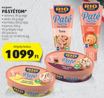 ALDI Rio Mare pástétom 100 / 115 g ajánlat
