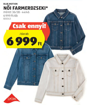 Blue Motion női farmerdzseki 1 db