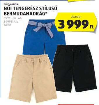 ALDI Blue Motion női tengerész stílusú bermudanadrág 1 db ajánlat