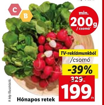 Lidl Hónapos retek 1 csomó ajánlat