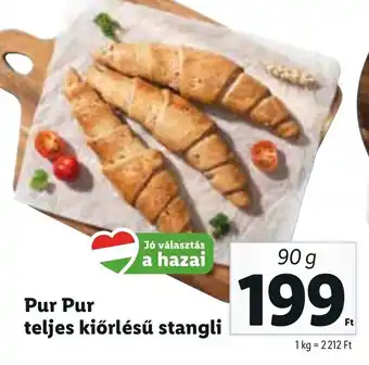 Pur pur teljes kiőrlésű stangli 90 g